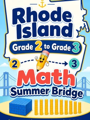 Rhode Island Grade 2 to Grade 3 Math Summer Bridge