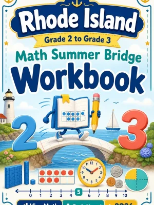 Rhode Island Grade 2 to Grade 3 Math Summer Bridge Workbook