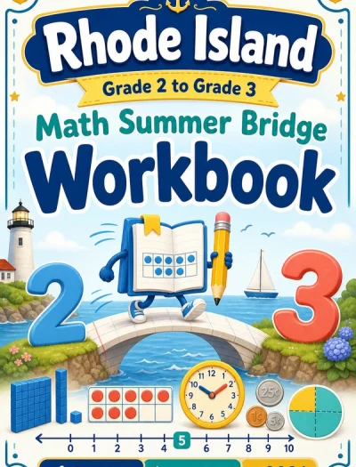 Rhode Island Grade 2 to Grade 3 Math Summer Bridge Workbook