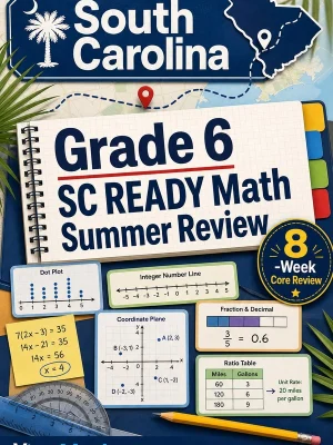 South Carolina SC READY Grade 6 Math Summer Review