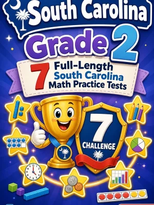 7 Full-Length South Carolina Grade 2 Math Practice Tests