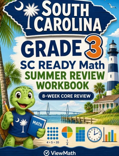 South Carolina SC READY Grade 3 Math Summer Review Workbook