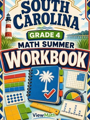 South Carolina SC READY Grade 4 Math Summer Review Workbook