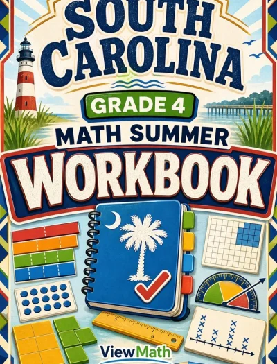 South Carolina SC READY Grade 4 Math Summer Review Workbook