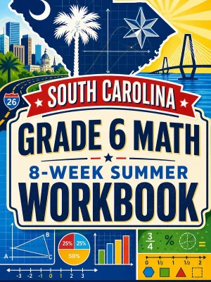 South Carolina SC READY Grade 6 Math Summer Review Workbook