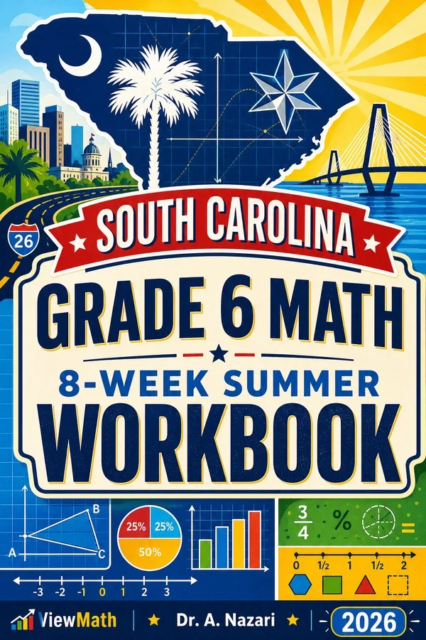 South Carolina SC READY Grade 6 Math Summer Review Workbook