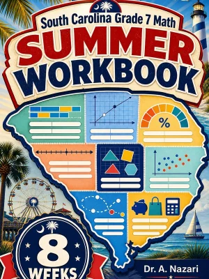 South Carolina SC READY Grade 7 Math Summer Review Workbook