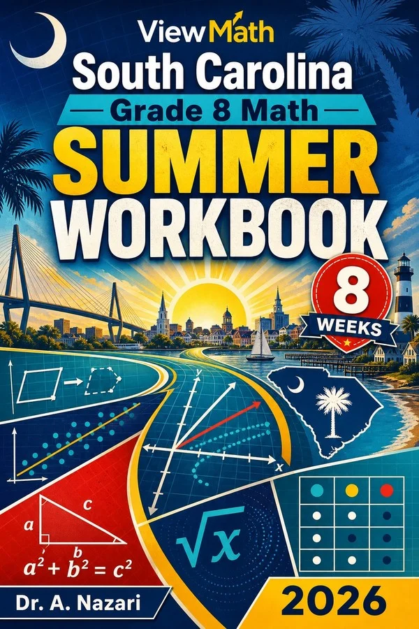 South Carolina SC READY Grade 8 Math Summer Review Workbook