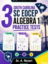 3 South Carolina SC EOCEP Algebra 1 Math Practice Tests