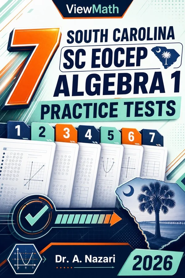 7 South Carolina SC EOCEP Algebra 1 Practice Tests