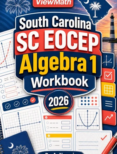 South Carolina SC EOCEP Algebra 1 Math Workbook