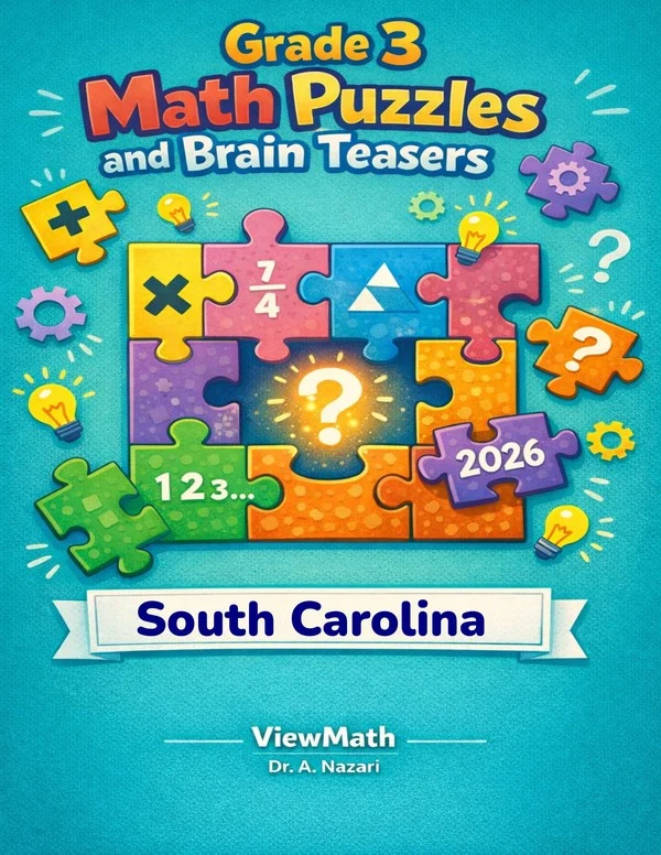 South Carolina SC READY Grade 3 Math Puzzles and Brain Teasers