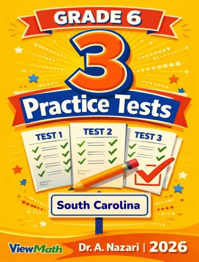 3 South Carolina SC READY Grade 6 Math Practice Tests