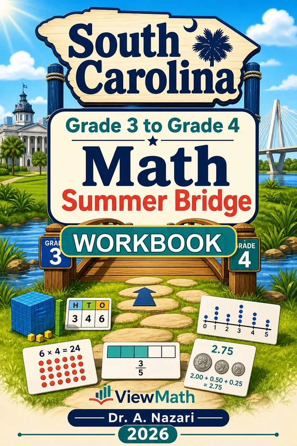South Carolina SC READY Grade 3 Math Summer Bridge Workbook