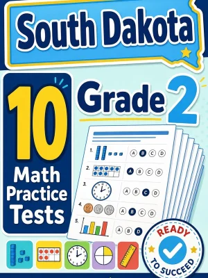 10 Full-Length South Dakota Grade 2 Math Practice Tests