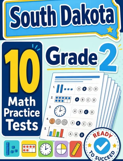 10 Full-Length South Dakota Grade 2 Math Practice Tests