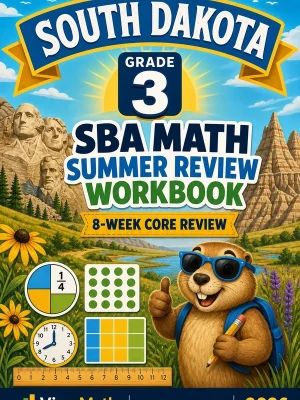 South Dakota SBA Grade 3 Math Summer Review Workbook