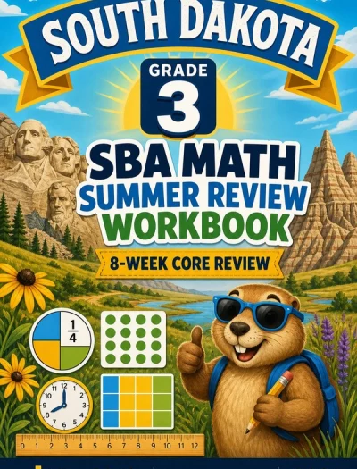 South Dakota SBA Grade 3 Math Summer Review Workbook