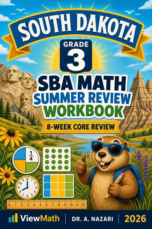 South Dakota SBA Grade 3 Math Summer Review Workbook