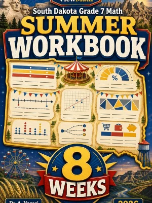South Dakota SBA Grade 7 Math Summer Review Workbook