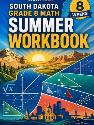 South Dakota SBA Grade 8 Math Summer Review Workbook