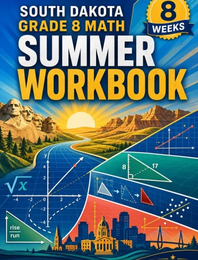 South Dakota SBA Grade 8 Math Summer Review Workbook
