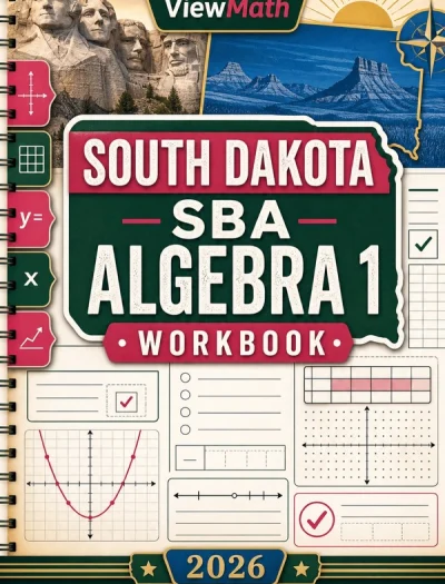 South Dakota SBA Algebra 1 Math Workbook