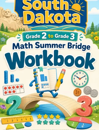 South Dakota Grade 2 to Grade 3 Math Summer Bridge Workbook