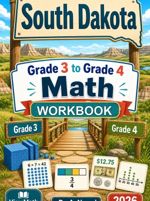 South Dakota SBA Grade 3 Math Summer Bridge Workbook