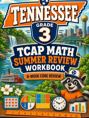 Tennessee TCAP Grade 3 Math Summer Review Workbook