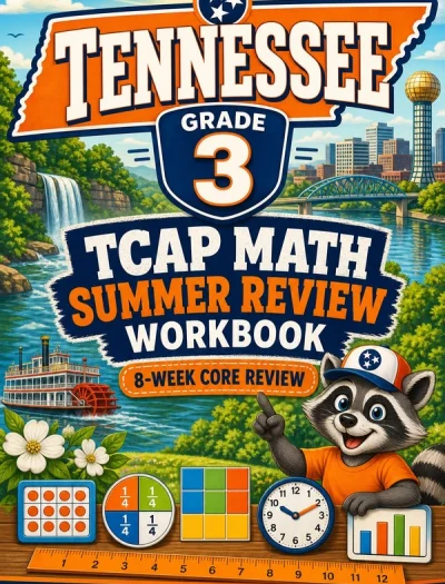 Tennessee TCAP Grade 3 Math Summer Review Workbook