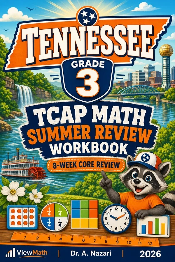 Tennessee TCAP Grade 3 Math Summer Review Workbook