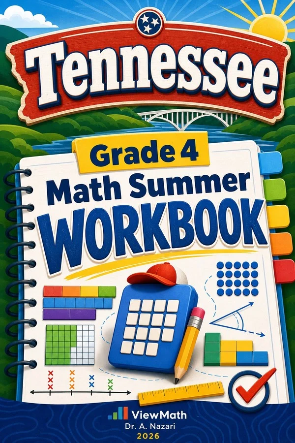 Tennessee TCAP Grade 4 Math Summer Review Workbook