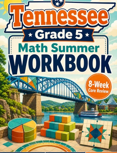 Tennessee TCAP Grade 5 Math Summer Review Workbook
