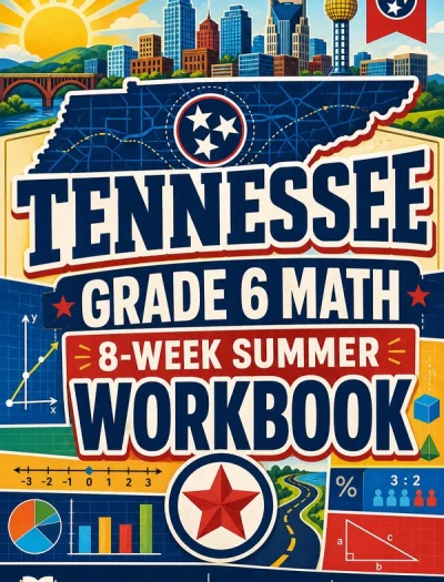 Tennessee TCAP Grade 6 Math Summer Review Workbook