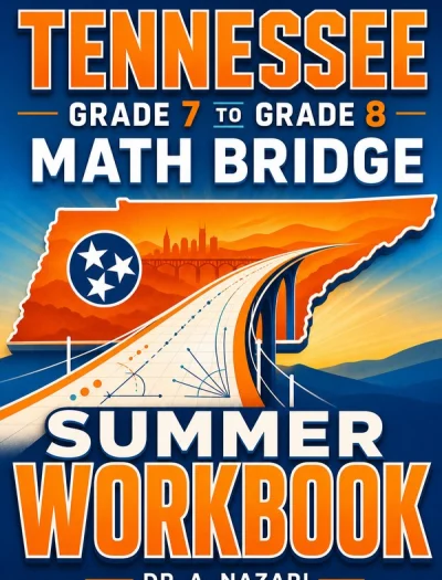Tennessee TCAP Grade 7 to Grade 8 Math Summer Bridge Workbook