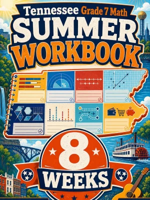 Tennessee TCAP Grade 7 Math Summer Review Workbook