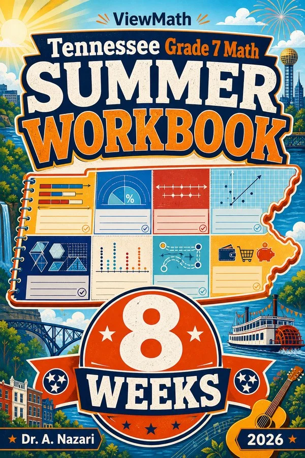 Tennessee TCAP Grade 7 Math Summer Review Workbook