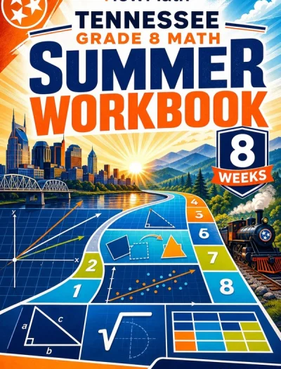 Tennessee TCAP Grade 8 Math Summer Review Workbook