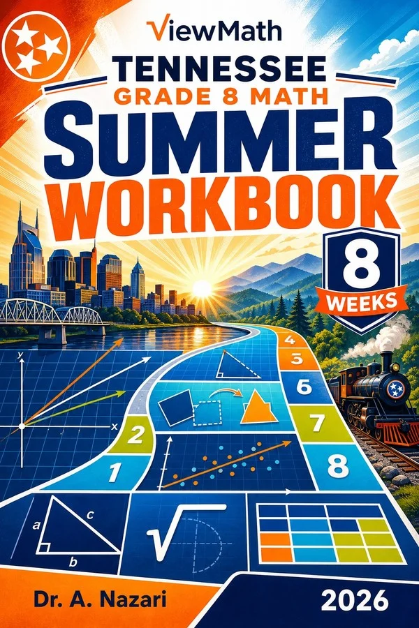 Tennessee TCAP Grade 8 Math Summer Review Workbook