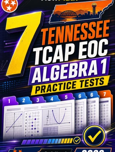 7 Tennessee TCAP EOC Algebra 1 Math Practice Tests