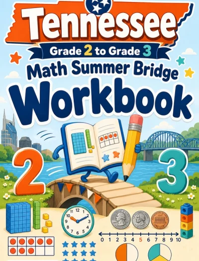 Tennessee Grade 2 to Grade 3 Math Summer Bridge Workbook
