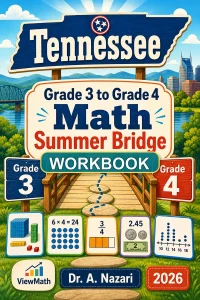 Tennessee TCAP Grade 3 Math Summer Bridge Workbook