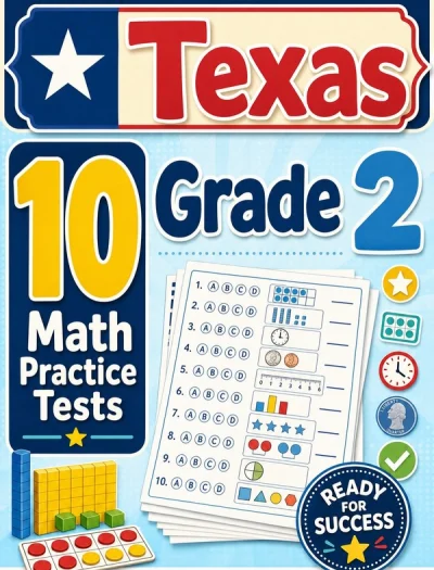 10 Full-Length Texas Grade 2 Math Practice Tests