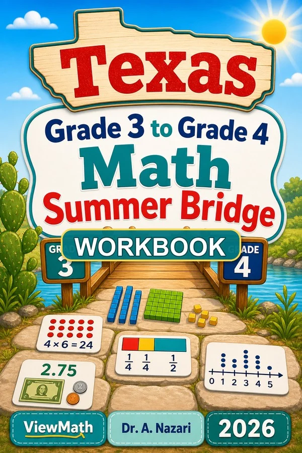 Texas STAAR Grade 3 Math Summer Bridge Workbook