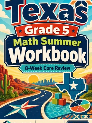 Texas STAAR Grade 5 Math Summer Review Workbook