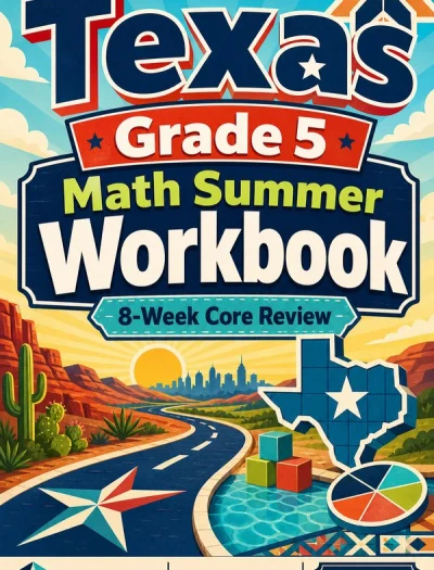 Texas STAAR Grade 5 Math Summer Review Workbook