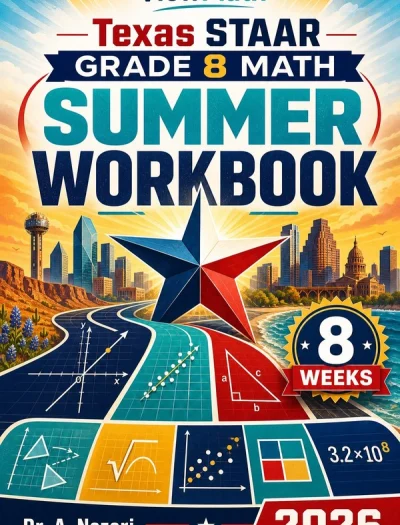 Texas STAAR Grade 8 Math Summer Review Workbook