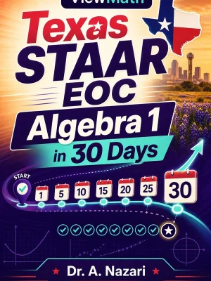 Texas STAAR EOC Algebra 1 in 30 Days