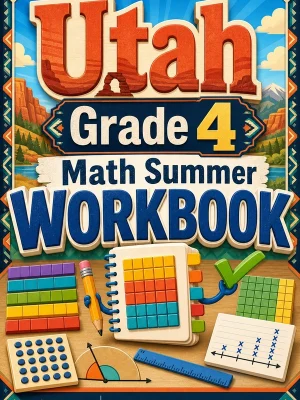 Utah RISE Grade 4 Math Summer Review Workbook